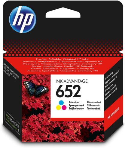 HP 652 Tri-Color Ink Cartridge