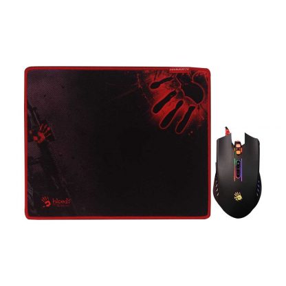 A4Tech Bloody Q8181S Neon Gaming Mouse + Pad Bundle